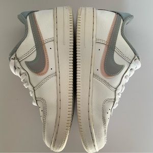 Nike Air Force 1 White pink and blue double swoosh size 13C Shoes